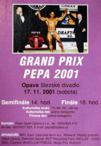 23 ročník Grand Prix PEPA Opava - 17.11.2001 - Opava - CZ