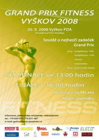 5. ročník Grand Prix fitness Vyškov - 20.9.2008 - Vyškov - CZ