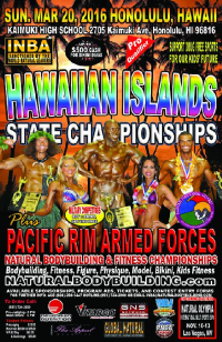 HAWAIIAN ISLANDS Natural Bodybuilding Championships - 20.3.2016 - Honolulu - US-HI