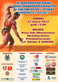 III Mistrzostwa Polski Szkół Ponadpodstawowych w Kulturystyce i Fitness - 31.3.2012 - Kłodzko - PL