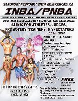 INBA/PNBA Clinic for Athletes, Judges, Posing & Info - 24.2.2018 - Corona - US-CA