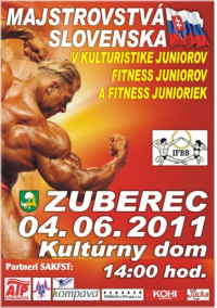 M-SR v šp. a kl. kulturistike, fitnes juniorov, fitnes a bodyfitnes junioriek - 4.6.2011 - Zuberec - SK