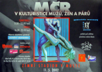 Majstrovstvá Českej republiky v kulturistike mužov, žien a párov - 11.5.2002 - Most - CZ