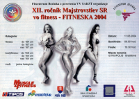 Majstrovstvá Slovenska vo fitness a bodyfitness - 11.6.2004 - Bratislava - SK