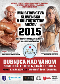 Majstrovstvá Slovenska mužov kulturistika a klasická kulturistika - 9.5.2015 - Dubnica nad Váhom - SK
