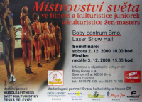 Majstrovstvá Sveta v kulturistike junioriek a fitness a v kulturistike žien masters - 1.-4.12.2000 - Brno - CZ