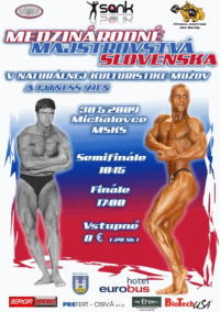 Medzinárodné majstrovstvá Slovenska v naturálnej kulturistike mužov a fitness žien - 30.5.2009 - Michalovce - SK