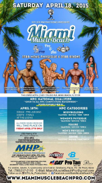 Miami Muscle Beach Pro - 18.4.2015 - Miami Beach - US-FL