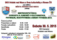 Mistrovství Čech dorostu a juniorů - 30.5.2015 - Hrádek nad Nisou - CZ