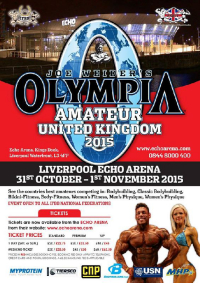Mr. Olympia Amateur England - 30.10.-2.11.2015 - Liverpool - UK