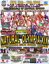 Natural Olympia XIX The Best of the Best of Natural Bodybuilding & Fitness in the World Multi Sports Weekend! - 10.-13.11.2016 - Las Vegas - US-NV