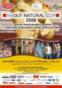 REDOT Natural Cup - II. ročník v naturálnej kulturistike mužov a fitness žien - 30.9.2006 - Karlovy Vary - CZ