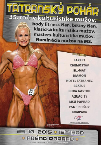Tatranský pohár, kulturistika, klasická kulturistika mužov, bikiny fitness žien - 24.10.2015 - Poprad - SK