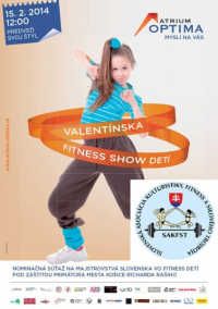 Valentínska cena vo fitness detí - Fitness show - 15.2.2014 - Košice - SK